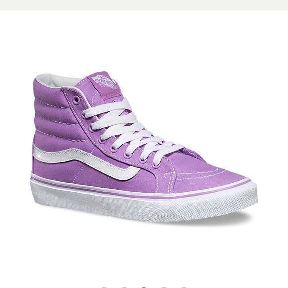 lavender high top vans
